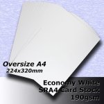 #H5009 - Economy White Card 190gsm SRA4 (OverSize A4)