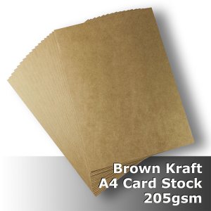 (image for) #S0108 KRAFT Card 205gsm A4 (210mm x 297mm)