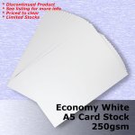 #H5305 - Economy White Card 250gsm A5 Size