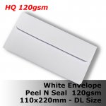 E22CX - DL (110 x 220mm) HQ 120gsm White Envelope WPnS